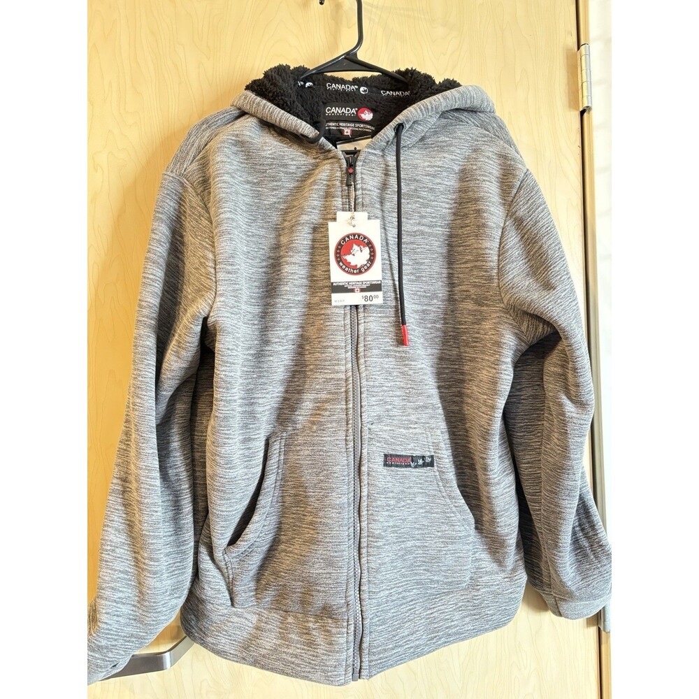 Canada Weather Gear zip-up hoodie featuring a cozy